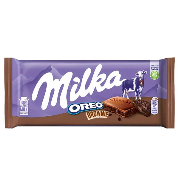 Milka Oreo Brownie chocolate bar, a top pick for UK back-to-school lunchboxes from PIC N SNACK
