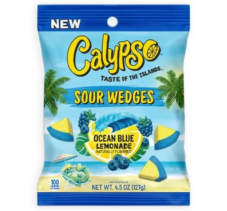 Calypso Sour Wedges Ocean Blue Lemonade Sweets