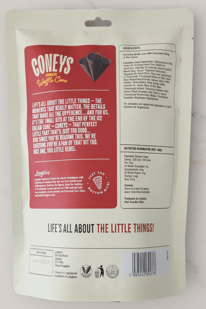 Coneys Wafer Chocolate 63g Bag
