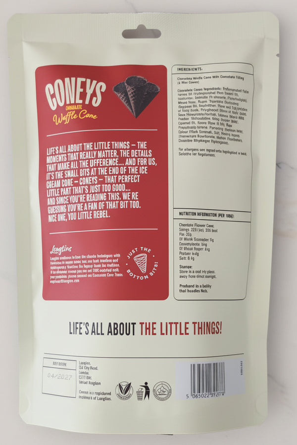 Coneys Wafer Chocolate 63g Bag