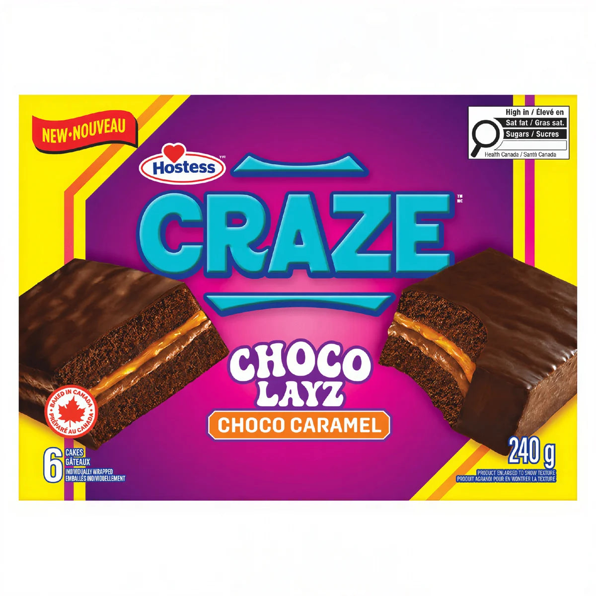 Hostess Hostess Craze Choco Layz Choco Caramel 240g 6Pk