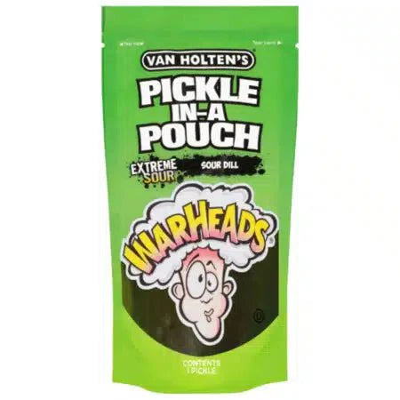 Van Holtens Pickle In A Pouch Warheads Extreme Sour Dill 306g