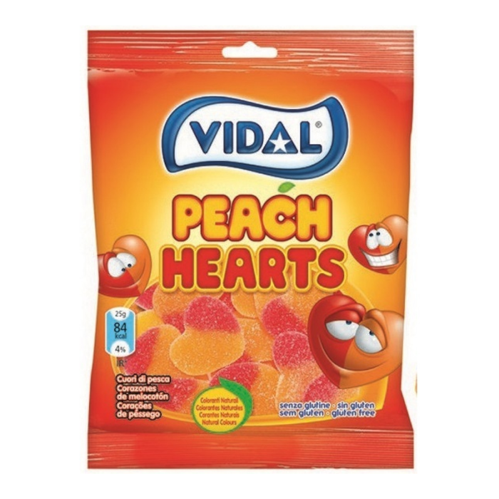 Vidal Peach Hearts 90g